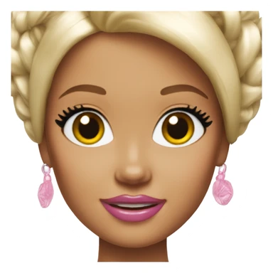 Barbie doll sticker