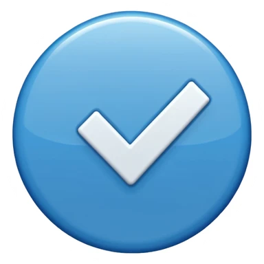 Verificación Azul lines del centro blancas Pero con emoji de verificación  sticker