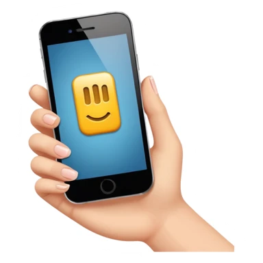 Celular mano de una chica sticker