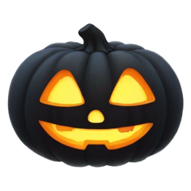 Cat glowing Jack-o-lantern sticker