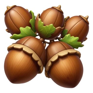 oak acorns sticker