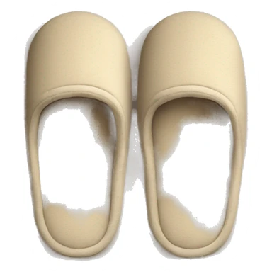 beige house slippers sticker
