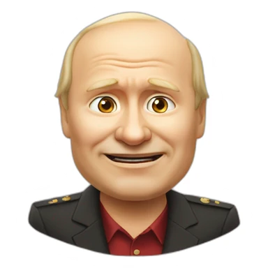 Vladimir Poutine qui fait une grimace sticker