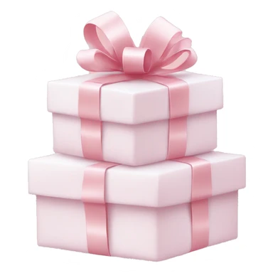 Light pink Christmas gifts under a white Christmas tree  sticker