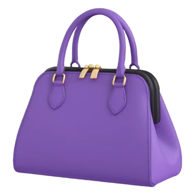 Purple goth purse sticker