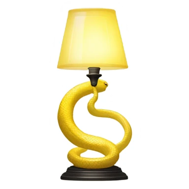 dendera snake yellow light in lamp glass  sticker