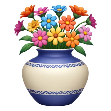 Beautiful vase with flowers in it  sticker