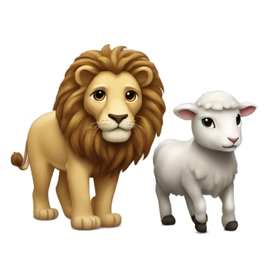 lion and the lamb sticker