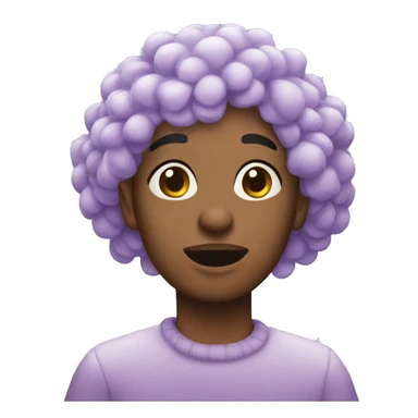 lilac christmas sticker