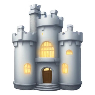 White castle in night sticker