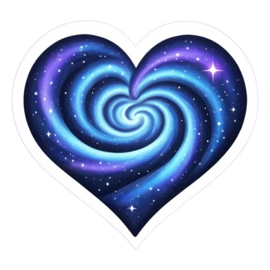 Galaxy Heart sticker