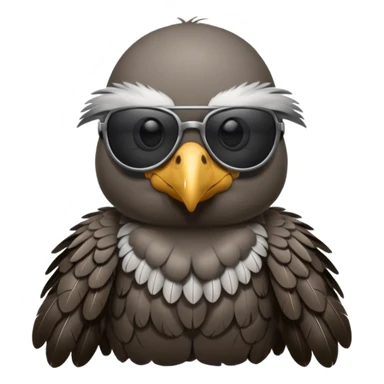 vulture wearing sunglasses sticker