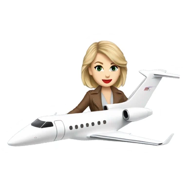 Taylor swift riding a private jet sticker