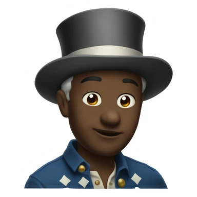 Card six of clubs  sticker