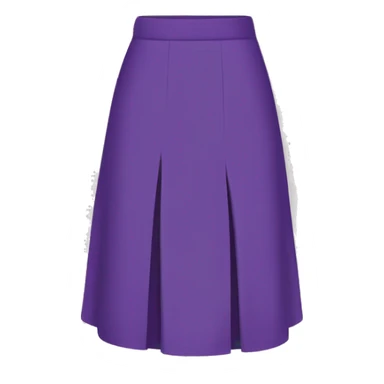 Clothe: long school skirt , colour purple  sticker