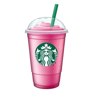 Starbucks pink drink cup sticker