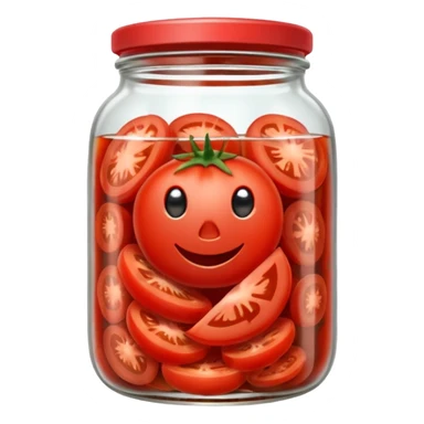 Tomato Pickles in red cour sticker