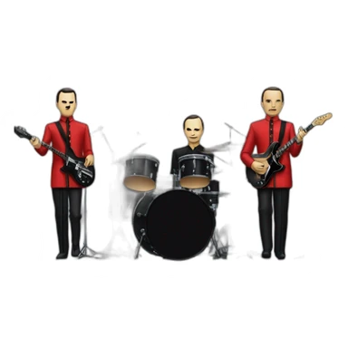 the band Kraftwerk playing live sticker