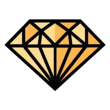 luxury jewelry company logo with diamond and gold elements sticker