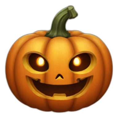 spooky friendly pumpkin sticker