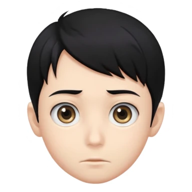 Anime style boy head sticker