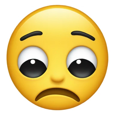 Tired yellow circle face sticker