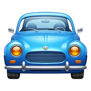 blue car ios emoji sticker