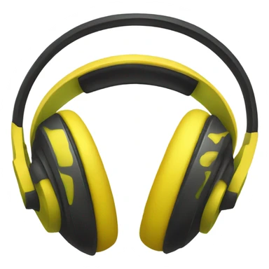 yellow hulk ear headphones sticker