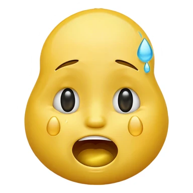 Laughing emoji with a sad emoji  sticker
