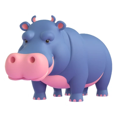 Hippopotamus sticker