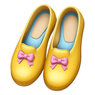 Butterbirne realistisch mit Hausschuh in der hand sticker