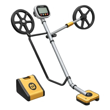 Realistic metal detector like a minelab sticker