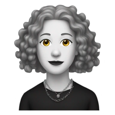 Goth Carole King sticker