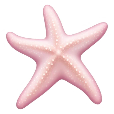 Pastel pink starfish sticker
