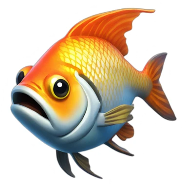 Fish from fortnite  sticker