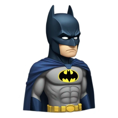 Batman sad and depressed  sticker