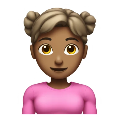 White skin woman lifting weights wearing pink sticker