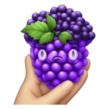 Purple BlackBerry whit Magic sticker