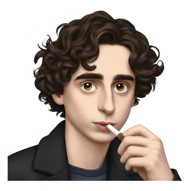 Timothee chalamet smoking pipe sticker