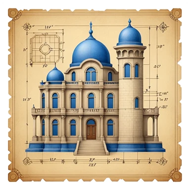 architect blueprint  sticker