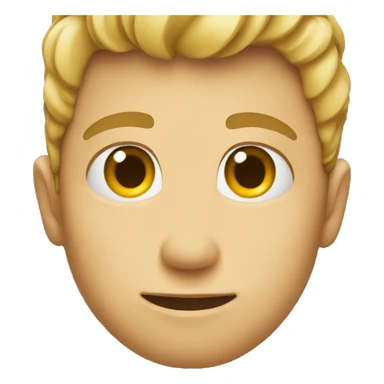 Side profile of a emoji looking at you sticker