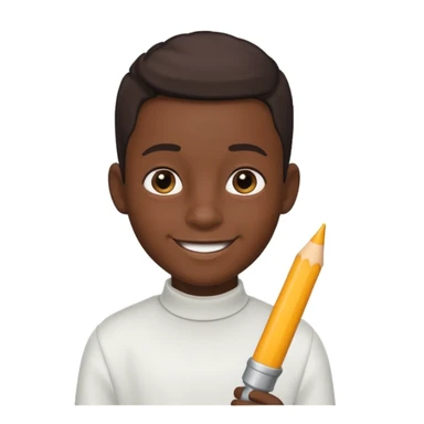 Un garçon noir avec un taper  sticker