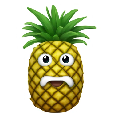 pineapple with a beanie sticker