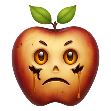 rotten apple sticker