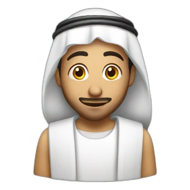 Arab with oil barrel sticker