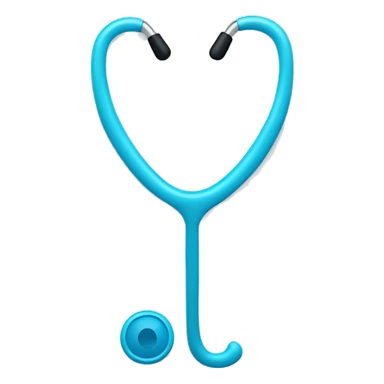 baby blue stethoscope  sticker