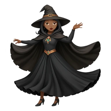A witch dancer sticker