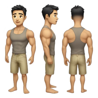 buffed-asian-guy sticker