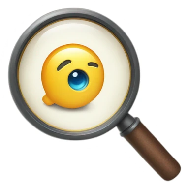 magnifying glass + instagram log sticker