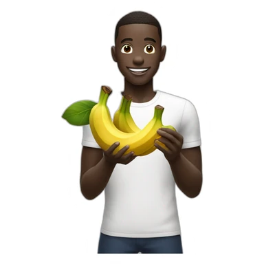 Vinicius Jr qui mange un banane sticker